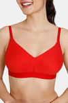 Zivame Beautiful Basics Double Layered Non Wired 3/4th Coverage Backless Bra - Molten Lava — thumbnail 4